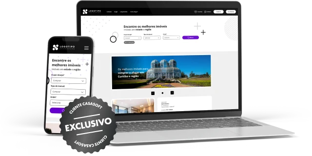 Pré-visualização do Modelo 01 em desktop e mobile